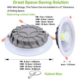 LED Recessed Downlight 7W 10W 15W 30W LED COB Ceiling Lamp AC85-265V Spot Light Bedroom Decor Indoor Lighting lampara led D30