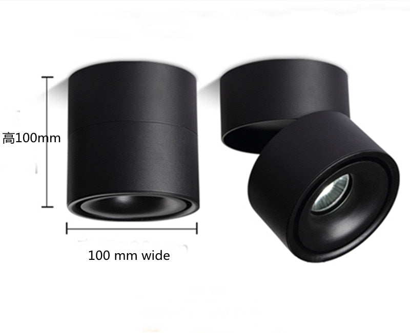 360-degree Foldable LED ceiling spotlights, surface-mounted downlights for bedroom, kitchen, and indoor lighting 8W 10W 12W 15W