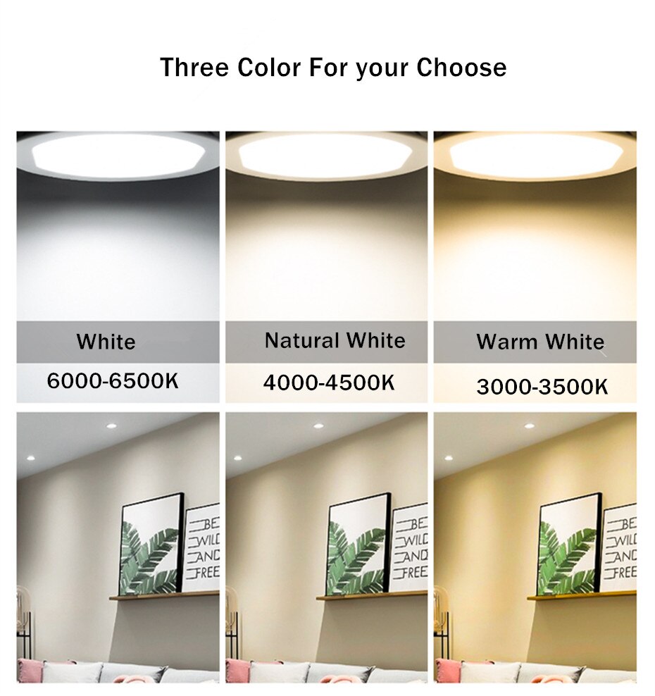 IP65 Waterproof LED Downlight 6W 13W 20W Round Recessed Lamp 220V 230V Led Bulb for Bathroom lights Indoor LED Spot Lights