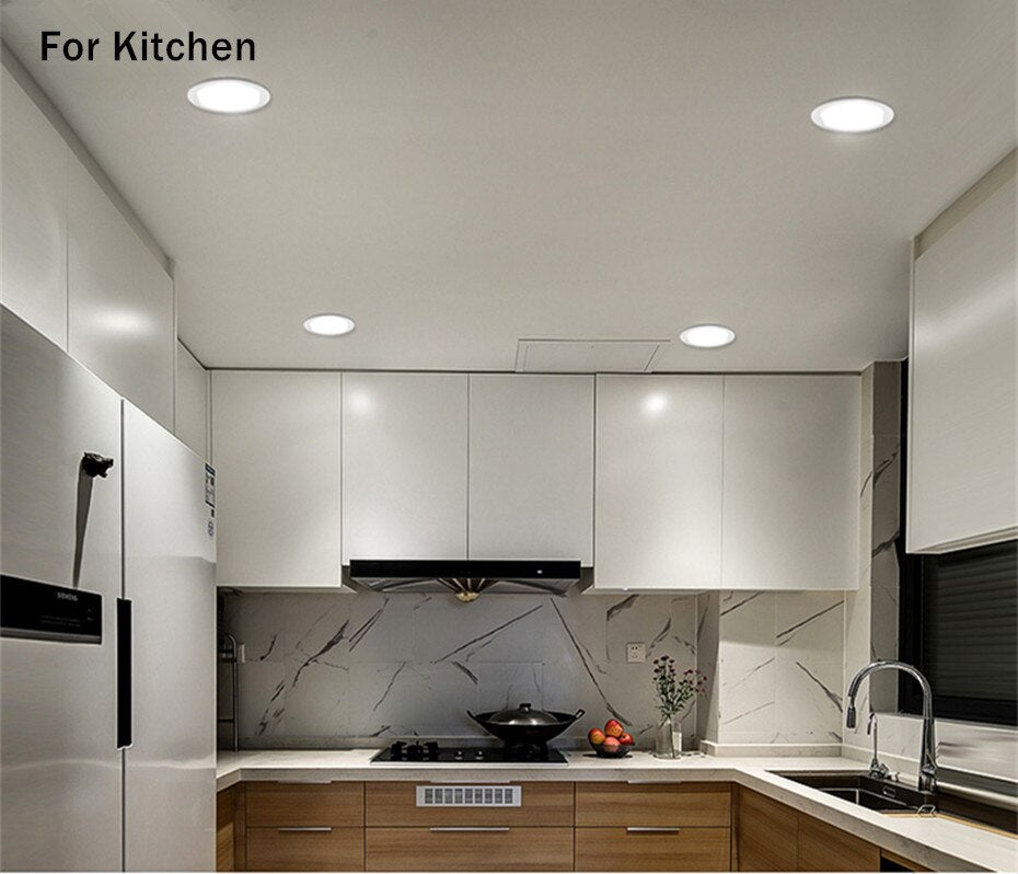 IP65 Waterproof LED Downlight 6W 13W 20W Round Recessed Lamp 220V 230V Led Bulb for Bathroom lights Indoor LED Spot Lights