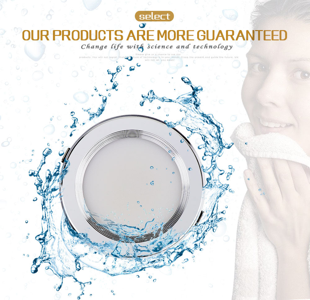 LED Waterproof IP65 AC 220V 1pcs 5W 7W 9W 12W 15W 30W Driverless dimmable LED down light SMD 5630/5730 LED downlight