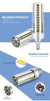 E27 Led Bulb 25W Corn Lights E14 LED Lampada AC 85-265V Indoor Lighting LED 220V Lamp Bulb SMD 5736 Downlight Super Bright Light