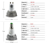 High quality 9W 12W 15W GU10 MR16 E14 E27 LED Bulbs Light 110V 220V no dimmable Led Spotlights Warm/Cool White LED downlight