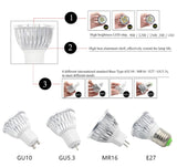 High quality 9W 12W 15W GU10 MR16 E14 E27 LED Bulbs Light 110V 220V no dimmable Led Spotlights Warm/Cool White LED downlight
