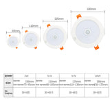 Led Downlight 220V Ceiling Light 3W 5W 9W 18W PIR Motion Sensor Recessed Down light Round Led Panel Light Spotlight Indoor Light