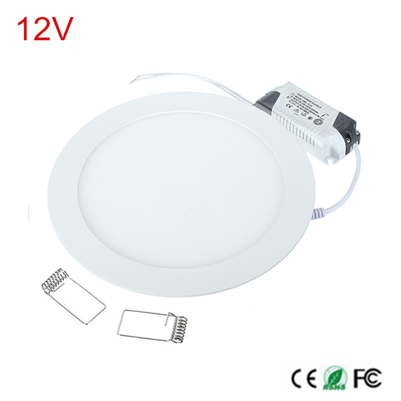 Led Downlight 12V 3W 4W 6W 9W 12W 15W 25W Safety Voltage Downlights Ceiling Round Down light Led Panel Light 12V + Driver