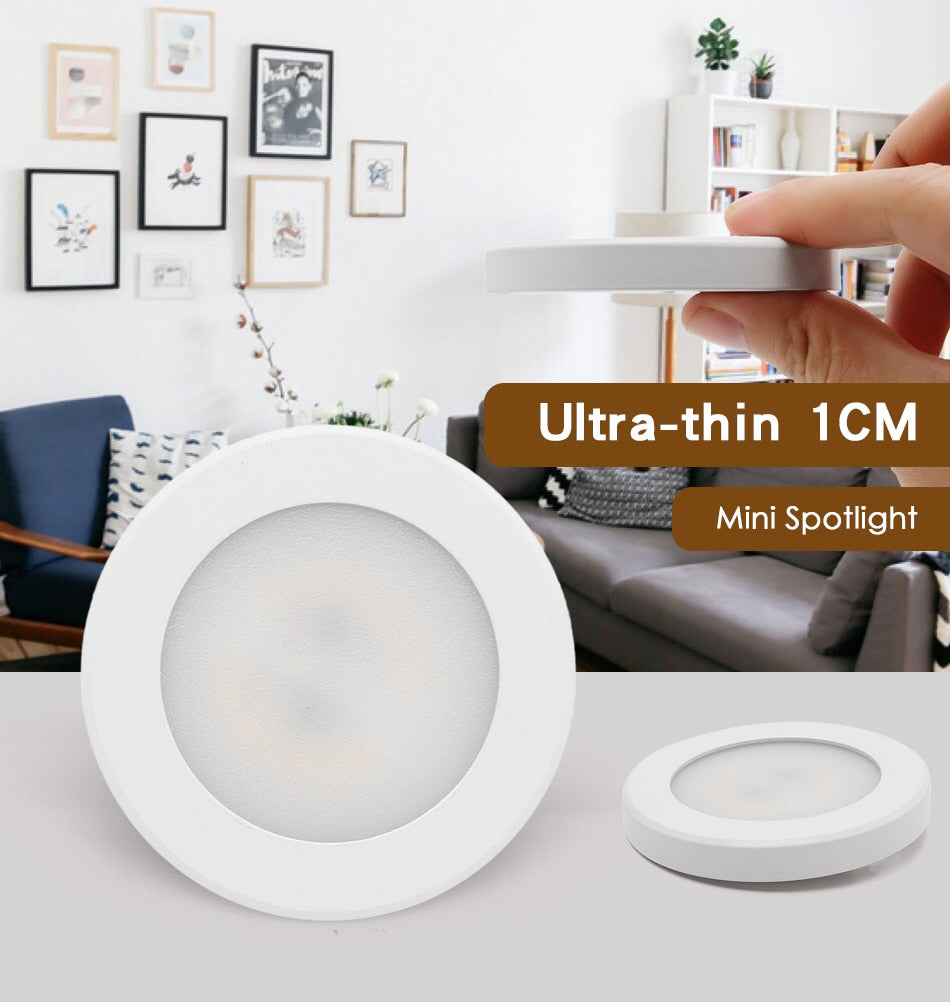 LED Downlight Mini Spot light Wall Surface Mounted Lamp 3W 5W 7W Panel Light Home Decor Cabinet Closet Indoor Lighting 220V 240V