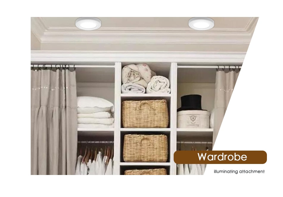 LED Downlight Mini Spot light Wall Surface Mounted Lamp 3W 5W 7W Panel Light Home Decor Cabinet Closet Indoor Lighting 220V 240V