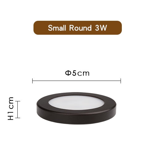 LED Downlight Mini Spot light Wall Surface Mounted Lamp 3W 5W 7W Panel Light Home Decor Cabinet Closet Indoor Lighting 220V 240V