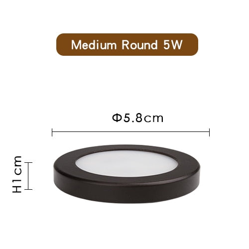 LED Downlight Mini Spot light Wall Surface Mounted Lamp 3W 5W 7W Panel Light Home Decor Cabinet Closet Indoor Lighting 220V 240V