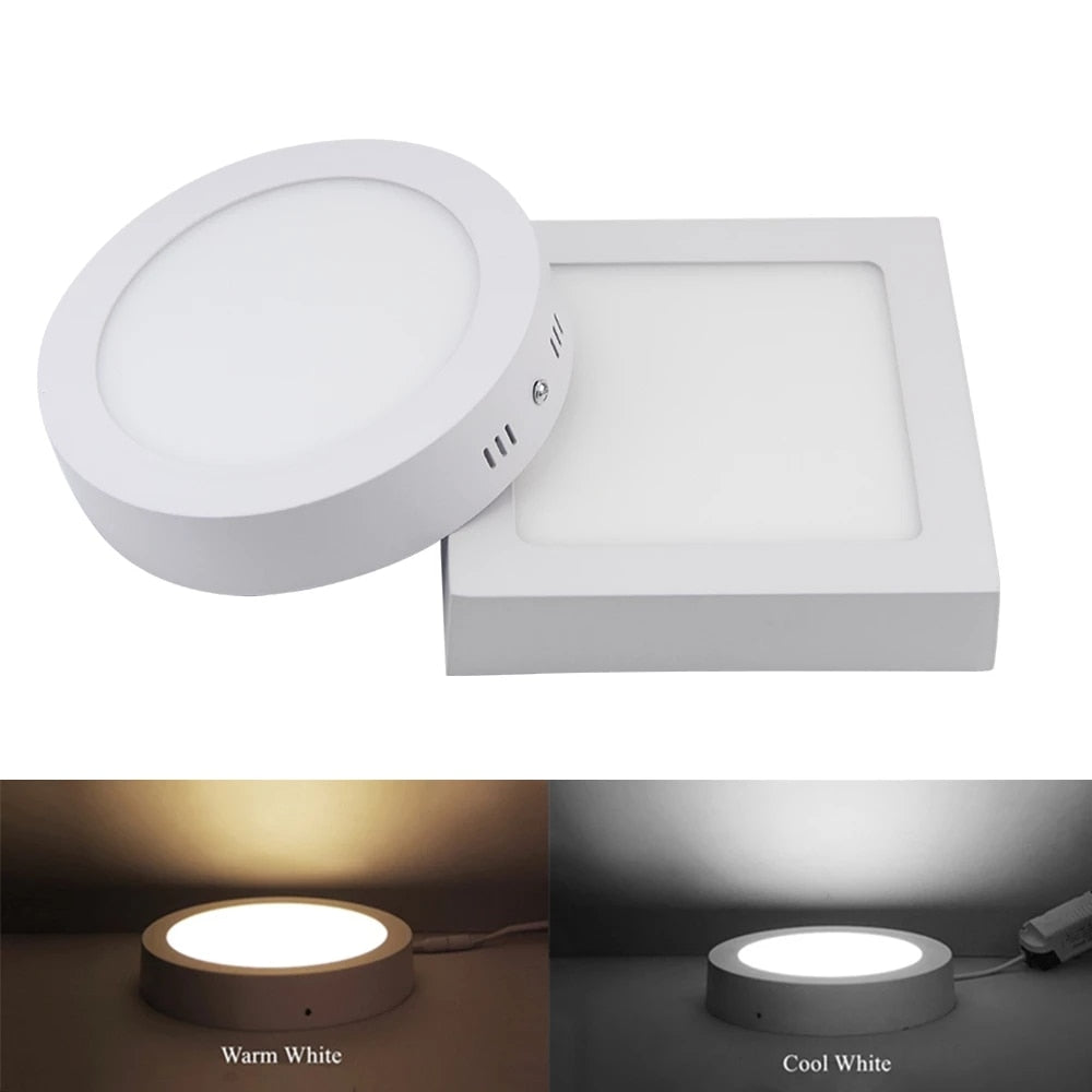 Led Panel Light 9W 15W 25W Surface Ceiling Downlight AC85-265V Round Ceiling Lamp For Indoor Home Lighting