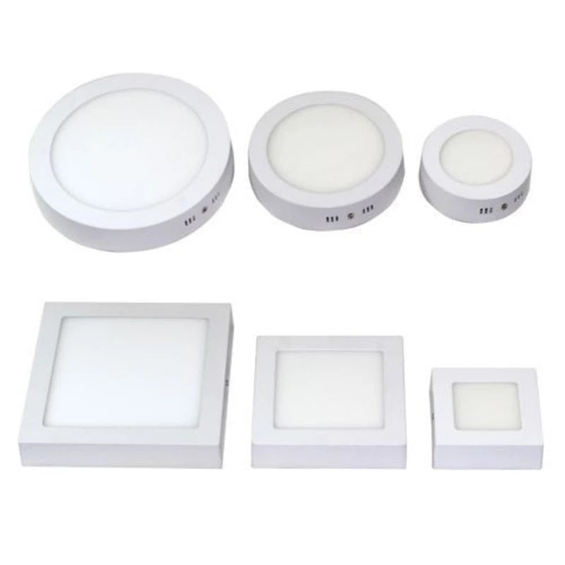 Led Panel Light 9W 15W 25W Surface Ceiling Downlight AC85-265V Round Ceiling Lamp For Indoor Home Lighting