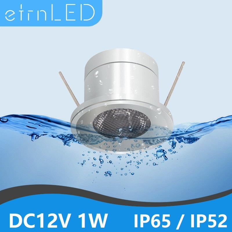 etrnLED Waterproof Led Spot Lights Outdoor IP65 DC12V Interior Kitchen Bathroom Lamp Bath Sauna Recessed Ceiling Downlight