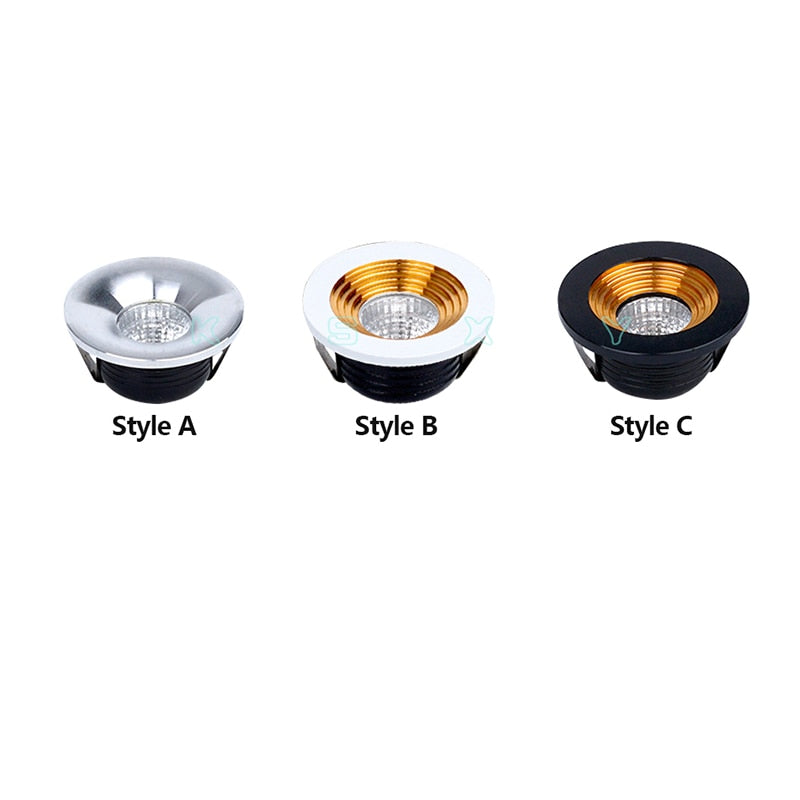 Spot LED Mini Cabinet Lights 110V 220V Downlight 35mm Cut Hole Ceiling Recessed Lamp For Jewelry Cabinet Display