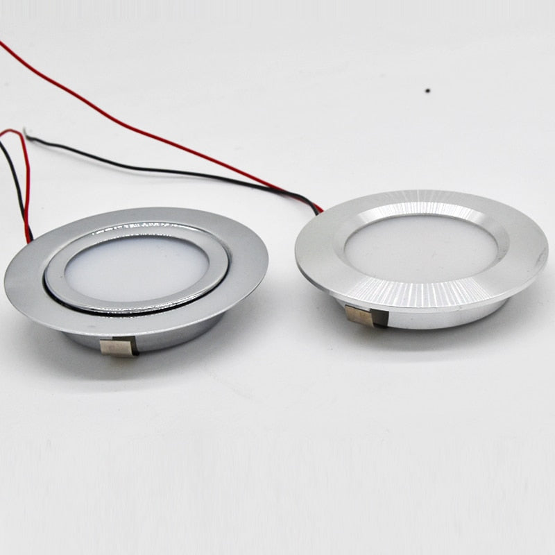 Dimmable Slim IP65 3W LED Spot Lighting Hotel Cabinet Ceiling Spot Lights Mini 12V 24V Downlight Living Room Dining Lamp