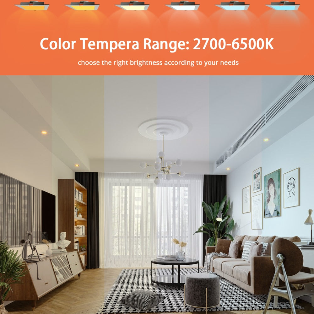 Benexmart Zigbee 3.0 LED Downlight Smart Recessed Ceiling Light RGBCW 15w Tuya Smartthings App Alexa Google Home Voice Control