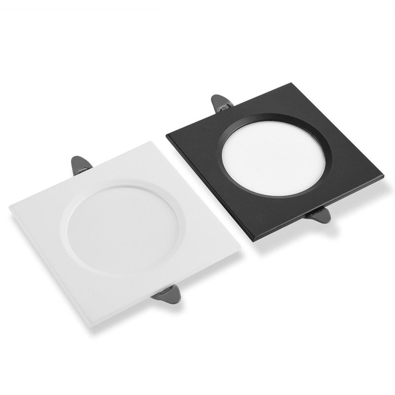 LED iron Spot Light white/black body square 9W 12W 15W LED downlight Recessed ceiling lamp 220V 230V cold white/warm white