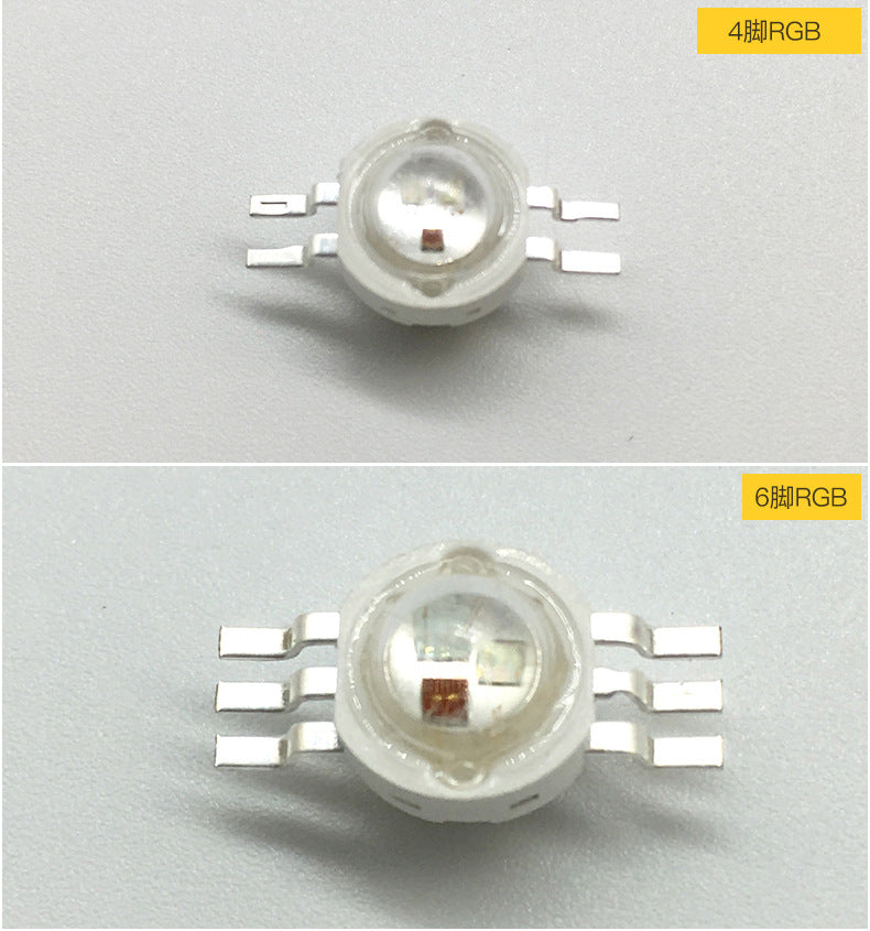 High Power LED Bead 5pcs 3W RGB RGBW with pcb Board led source, 4pin 6pin RGB red green blue led chip for stage light Downlight