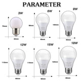 LED Light Bulb 18W 15W 12W 9W 6W 3W 240V 220V 6pcs/Lot E27 Lampara LED Lamp Indoor Lighting For Home Chandeliers Spotlight