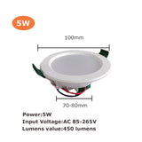 LED Downlight 3W 5W 9W 12W 15W 18W LED Ceiling Round Recessed 220V 230V 240V Bedroom Kitchen Indoor LED Panel Light