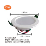 LED Downlight 3W 5W 9W 12W 15W 18W LED Ceiling Round Recessed 220V 230V 240V Bedroom Kitchen Indoor LED Panel Light