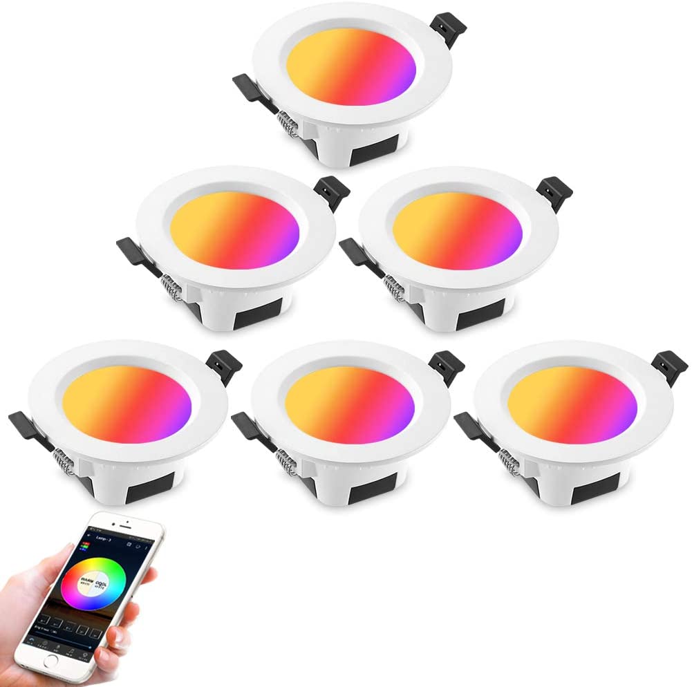 LED 10X 9W 5W RGB Warm Cool White 5in1 LED Ceiling Lamp DownLight WIFI/Bluetooth Spotlight APP/Music Remote Controller Timer Dimmer