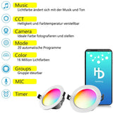 LED 10X 9W 5W RGB Warm Cool White 5in1 LED Ceiling Lamp DownLight WIFI/Bluetooth Spotlight APP/Music Remote Controller Timer Dimmer