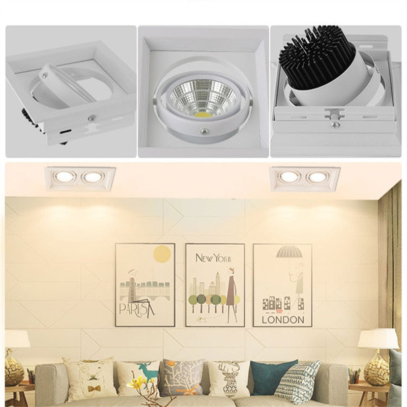 Energy saving 10W 20w AC110V-220V LED cob dimmable Ceiling Downlight Recessed LED Spot light LED For Home Lighting