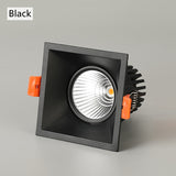 Super Bright Recessed square LED Dimmable Downlight COB 7W 10W 15W 18W LED Spot light LED decoration Ceiling Lamp AC85-265V