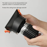 Super Bright Recessed square LED Dimmable Downlight COB 7W 10W 15W 18W LED Spot light LED decoration Ceiling Lamp AC85-265V