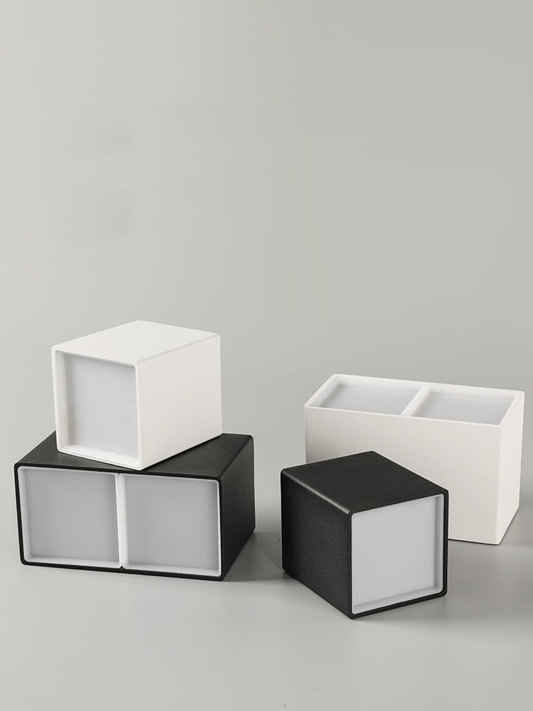 Square COB LED dimmable Downlights Surface Mounted LED Ceiling Lamps Spot Light LED Downlights AC85-265V