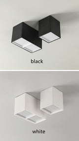 Square COB LED dimmable Downlights Surface Mounted LED Ceiling Lamps Spot Light LED Downlights AC85-265V