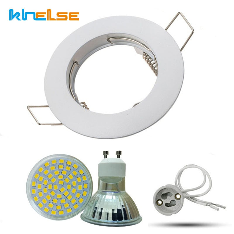 LED Bulbs Downlight fixture Spot light Recessed Lighting Kit Equal 6W 50W Halogen Bulbs,MR16/GU10 Lighting Socket 110-220V