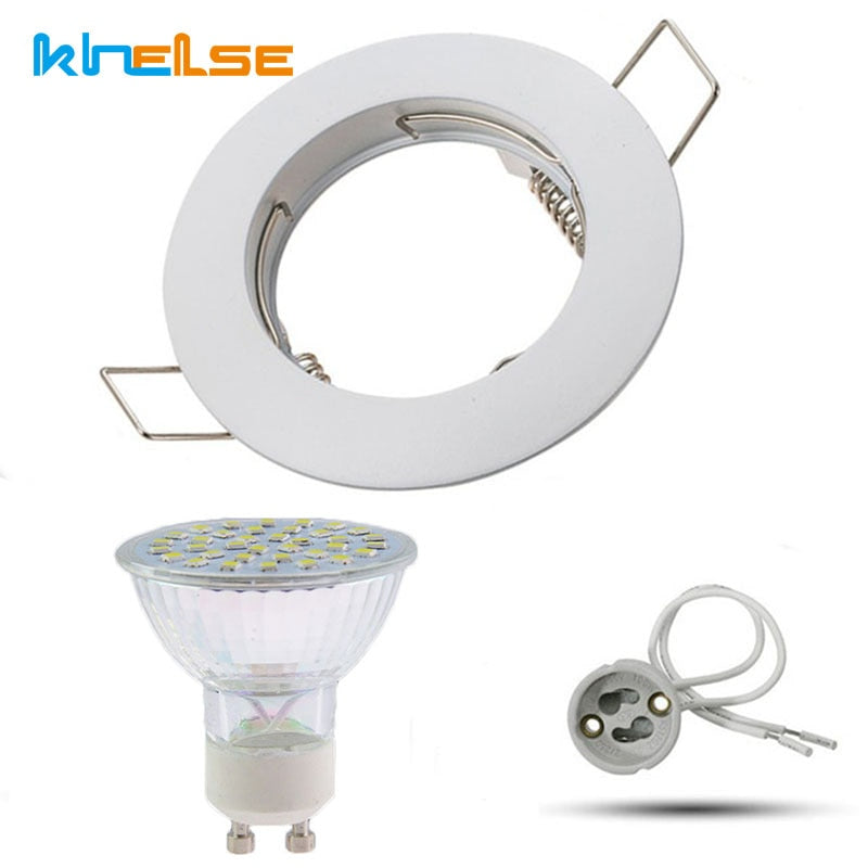 LED Bulbs Downlight fixture Spot light Recessed Lighting Kit Equal 6W 50W Halogen Bulbs,MR16/GU10 Lighting Socket 110-220V