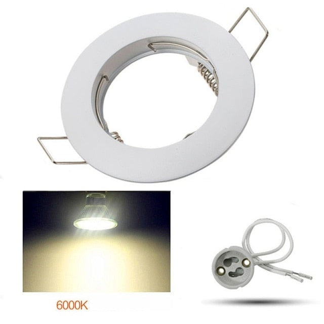 LED Bulbs Downlight fixture Spot light Recessed Lighting Kit Equal 6W 50W Halogen Bulbs,MR16/GU10 Lighting Socket 110-220V