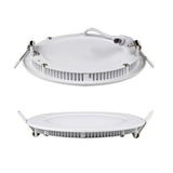 LED Panel Light Warm/Natural/Cold White Ultra Thin Downlight Round Recessed Ceiling Light for Living Room Conference Room