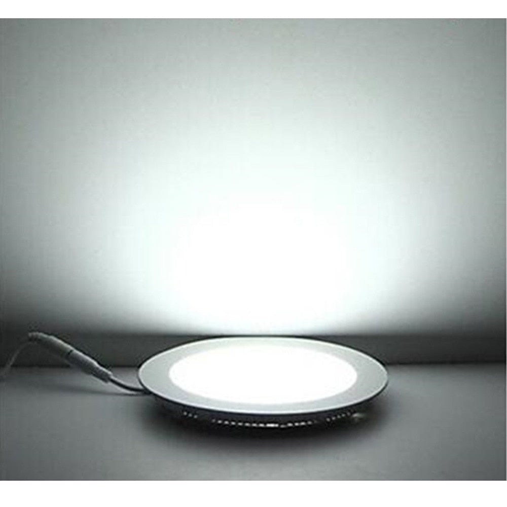 LED Panel Light Warm/Natural/Cold White Ultra Thin Downlight Round Recessed Ceiling Light for Living Room Conference Room