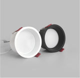 Dimmable Anti-Glare LED COB Chip Recessed Downlight 7W 9W 12W 15W Round White Led Ceiling Spot Light 220v 230V Indoor Background