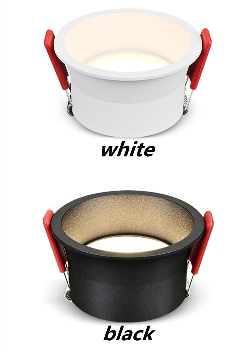 Dimmable Anti-Glare LED COB Chip Recessed Downlight 7W 9W 12W 15W Round White Led Ceiling Spot Light 220v 230V Indoor Background