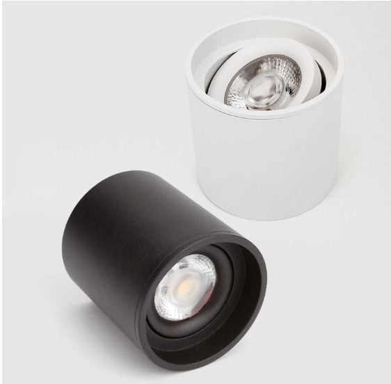 Dimmable LED spotlight 7W 9W 12W 15W 18W 110v/220v downlight angle adjustable ceiling type living room bedroom household spotlight