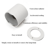 Dimmable LED spotlight 7W 9W 12W 15W 18W 110v/220v downlight angle adjustable ceiling type living room bedroom household spotlight