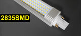 Real power 4 pin led g24q-3 pl bulb Lamp 5W 7W 9W 10W 11W 12W SMD5730 5050 2835 led downlight light AC85-265V 110V 220V