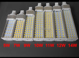 Real power 4 pin led g24q-3 pl bulb Lamp 5W 7W 9W 10W 11W 12W SMD5730 5050 2835 led downlight light AC85-265V 110V 220V