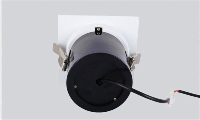 Stretch Dimmable COB Ceiling Downlight 12W 15W Embedded 360 Degree Rotation LED Spot Lighting AC85V-265V