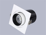 Stretch Dimmable COB Ceiling Downlight 12W 15W Embedded 360 Degree Rotation LED Spot Lighting AC85V-265V