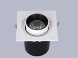 Stretch Dimmable COB Ceiling Downlight 12W 15W Embedded 360 Degree Rotation LED Spot Lighting AC85V-265V