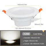 LED Spot Light 220V 3W 5W 9W 12W 20W Led Down Light Recessed Led Ceiling Downlight Warm White/Cold White/3 Color For Living Room