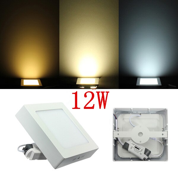 Square Led Panel Light Surface Mounted 6W 12W 18W Downlight lighting Led ceiling down AC85-265V + Driver