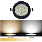 DBF Black Body Dimmable 3W 4W 5W 7W 9W 12W Angle Adjustable LED Recessed Downlight AC110V/220V LED Ceiling Spot Lamp Home Decor