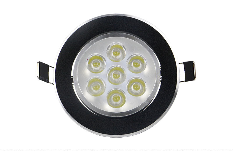 DBF Black Body Dimmable 3W 4W 5W 7W 9W 12W Angle Adjustable LED Recessed Downlight AC110V/220V LED Ceiling Spot Lamp Home Decor